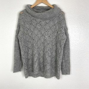 Anthropologie Elsamanda Mohair Blend Cowl Neck Sweater